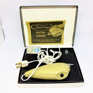 VTG Thor Speed Snips Electric Shears Scissors-Original Box & Manual-Working